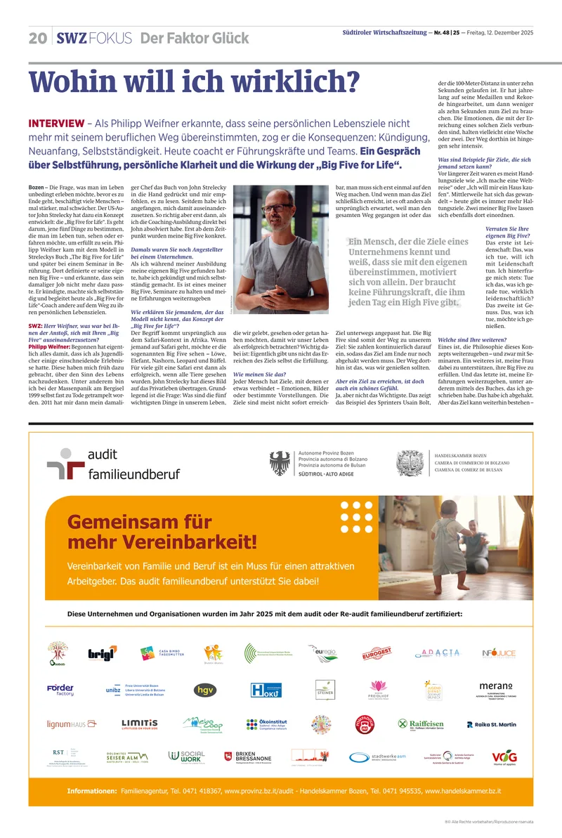 SWZ Interview: Wohin will ich wirklich?